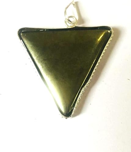 crystalmiracle Colgante de pirita de oro, regalo de piedras preciosas de cristal, bienestar, energía psíquica, meditación de paz, accesorio hecho a