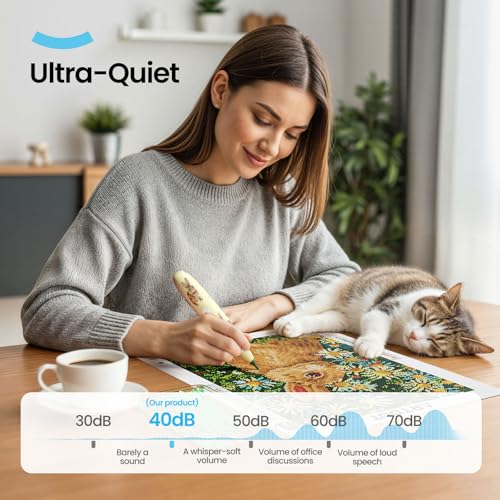 Image of ARTDOT Wireless Vacuum Pen for Diamond Art Kit for Adults, Long-Lasting Electric Pen for Diamond Painting Accessories and Tools