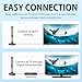 Digital TV Antenna for Smart TV Indoor, 2026 HDTV Antenna with Strong Magnetic Base,360°&Long Range Reception Indoor Antenna for Local Channels, Easy Setup Antennas Without Cable (5.5 in)