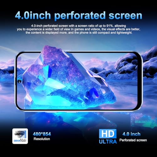mini Smartphone for Kids, 4.0 Inch HD Screen, 16GB ROM (Expansion up to128GB), 2600mAh Large Battery, Face Recognition Android 10.0 Mobile Phone (Hote50mini - Black) - Image 4