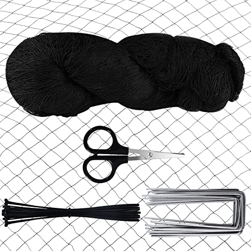 FORMIZON 4x5 m Filet Anti Oiseaux, Filet de jardin, Filet de Bassin, Filet d'étang Contre Oiseaux Anti-UV Protect Poisson Anti-Feuille, Filet de Protection pour Bassin de Jardin avec Attaches de câble