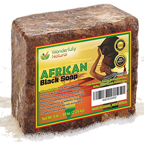 Organic-African-Black-Soap-5-Pound-Best-for-Acne-Eczema-Dry-Skin-Psoriasis-Scars-Dermatitis-White-Heads-Pimples-Face-Body-Wash-Raw-Handcrafted-Beauty-Scrub-Bar