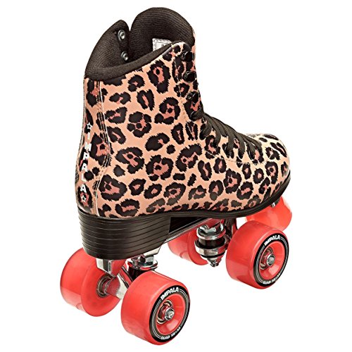 Impala Rollerskates Girl's Impala Quad Skate (Big Kid/Adult) Leopard 8 (Us Men's 6, Women's 8) M #TOP2