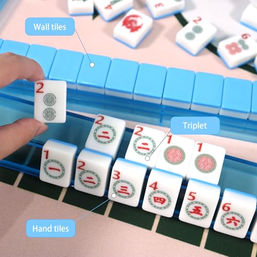 Set de 4 Racks con Empujadores para Mahjong miniatura 5