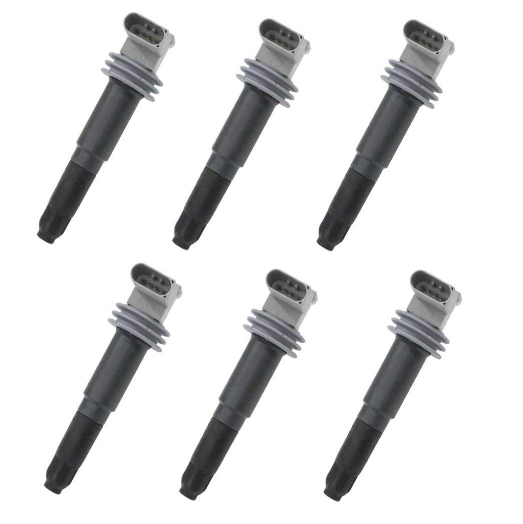 Set of 6 Beru Direct Ignition Coils for Porsche 911 Boxster Cayman
