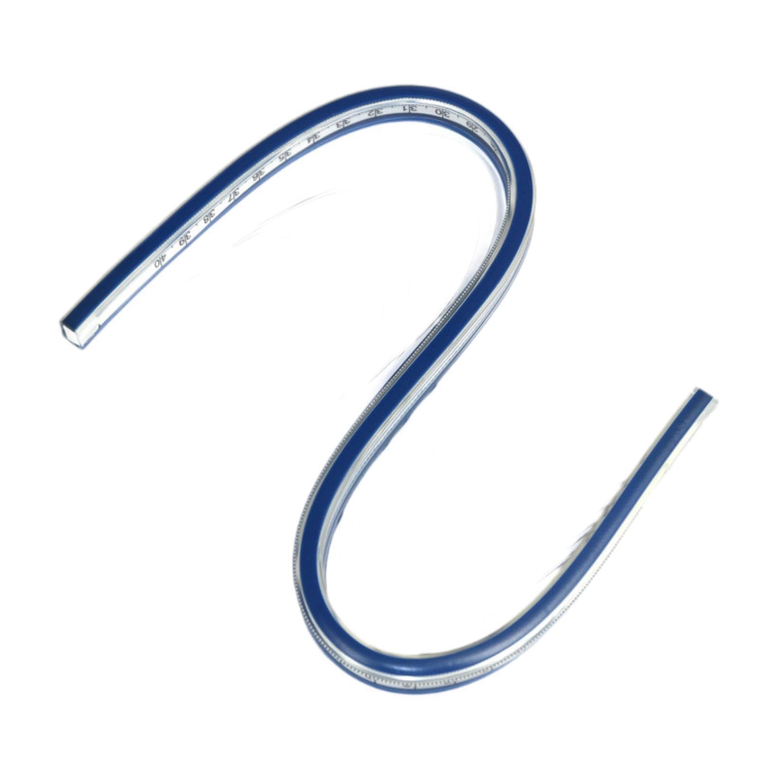Righello curvo flessibile Righello divisore morbido per disegno di misurazione e strumento di disegno tecnico in vari progetti Strumento curvo flessibile, 100 centimetri