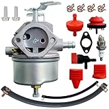 Ruixing OEM 640052 Adjustable Carburetor for Tecumseh 8HP 9HP 10HP Snowblower HMSK80 HMSK90 LH318SA LH358SA 632334A HM70 HM80 for Snow Blower Chipper Shredder 640349 640054 640058 640058A Carb