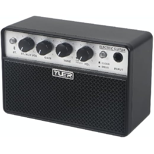 BA-10 Professional Electric Guitar Speaker, 16 Core 60 Magnet, 5W Ultra Low Frequency x2, 3000mAh Battery, Bluetooth (Black)