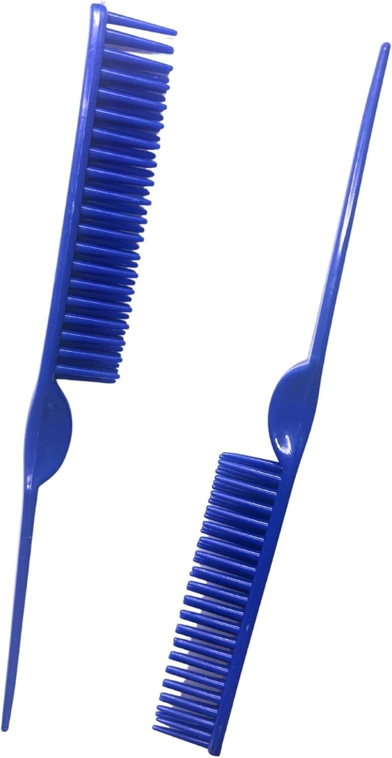 3 Row Styling Comb For Detangling, Defining And Separating Curls (Royal Blue)