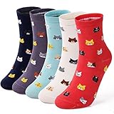 ElifeAcc Ladies Cotton Socks Novelty Funny Animal Lovers Gifts Multipack for Women UK 3-6.5 EU 34-39