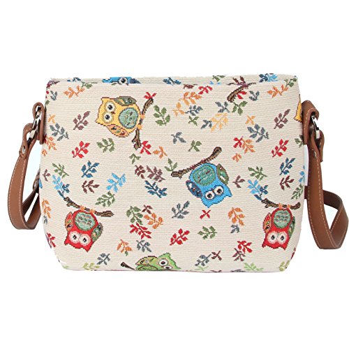 Image of Signare Tapestry Crossbody Bag Sling Shoulder Purse for Women