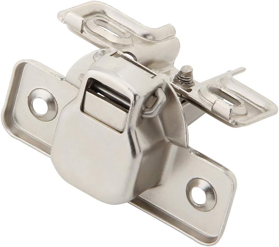 Silverline Face Frame 1/2" Half Overlay Concealed Euro 105Deg Regular Closing Compact Cabinet Hinges, 25 Pack