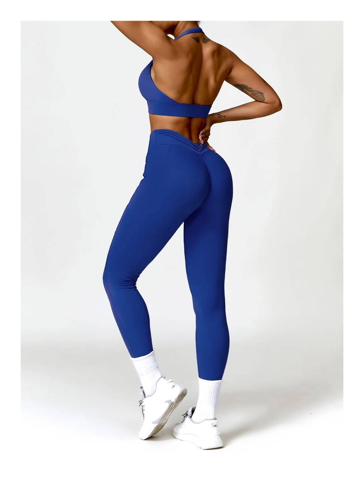 Pantaloni da Yoga da Donna Collant da Palestra Push up Leggings Sportivi da Donna Donna Che corre Fitness Allenamento Legging Abbigliamento da Yoga Femminile da Jogging(Aubergine,M)
