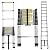 12.5ft Telescoping Ladder Yunlai Aluminum Telescopic Extension Multi Purpose Folding Ladders Loft Ladder EN131 Certified Meticulous Treatment Easy to Store for RV Loft Home Attic 330lb Max Load