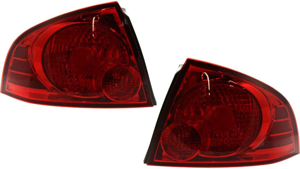 For 2004-2006 Nissan Sentra Pair Rear Tail Lights Driver and Passenger Side base/S model | quarter panel mounted NI2800159 NI2801159 | 26555-6Z525 26550-6Z525