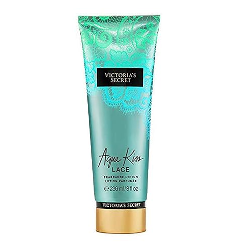 Victoria's Secret Aqua Kiss - Loción corporal con fragancia de encaje para mujeres, 8 onzas líquidas (Aqua Kiss Lace)