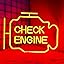 Check Engine Light Neon Sign for Man Cave Decor, LED Garage Wall Art ...