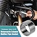 uxcell 43mm ID 49mm OD Universal Exhaust Muffler Pipe Gasket Motorcycle Exhaust Gaskets Graphite Seal Ring Repair Replacement for Dirt Pit Motocross