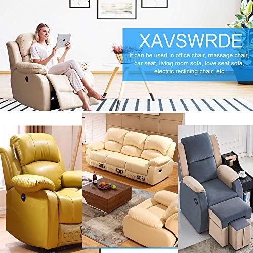 XAVSWRDE 2 PCS Replacement Recliner Cable Metal Recliner Universal Pull Recliner Handle Chair Sofa Handle Cable Durable Couch Release Lever Replacement Cable for Sofa,Total Length Approx 37.7, Black