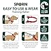 Sporn Original Training Halter, No Pull Harness Medium Size Dog with Black Padded Sherpa Sleeves, Breathable No Pull Dog Harness, Provides to All Medium Sized Breeds