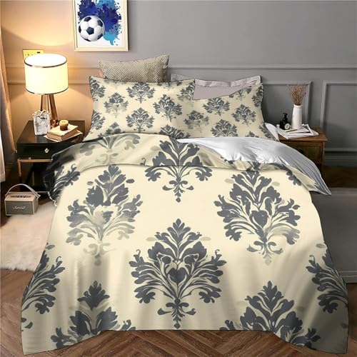 Housse de couette florale bohème en microfibre premium douce 200x200