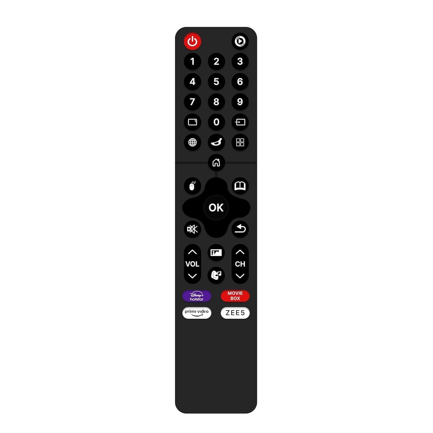 Original Replacement Remote Control Compatible with Thomson, Kodak, Blaupunkt Smart LED TV | Prime Video, YouTube, SonyLIV Hotkeys [Without Voice Feature] — Amazon image 17