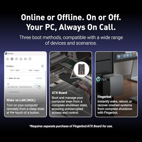 Image of GL.iNet GL-RM10 Comet Pro Remote KVM Over Wi-Fi 6 Dual Band 4K Passthrough | Dual Band Wi-Fi 6 KVM, 4K@30FPS passthrough, two-way audio, 2.22 inch touchscreen, 32GB eMMC, Tailscale built in
