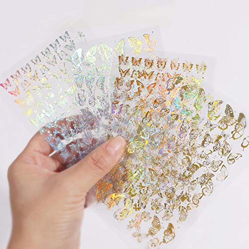 Beiling BEILING-0000043 8 Sheets Laser Butterfly Nail Stickers thumb #7