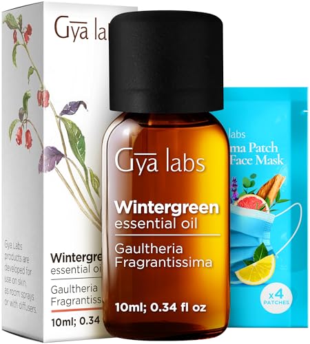 Image of 100% Pure Wintergreen Essential Oil - 0.34 Fl Oz - Wintergreen Oil for Hair, Skin, Diffuser, Aromatherapy & DIY Candle Making Scent