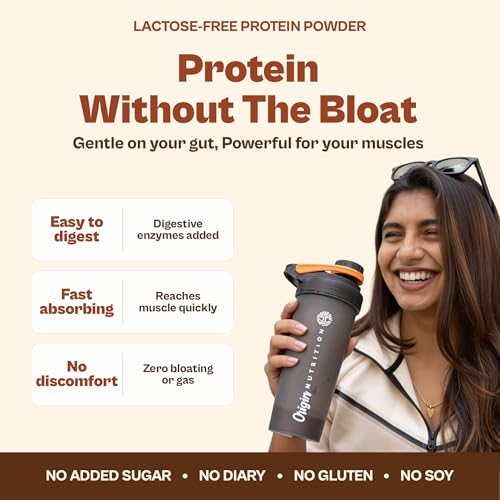Image of Origin Nutrition 100% Natural Plant Based Protein Powder, 810 gm, Ranked Best Vegan Protein, European Pea Protein Isolate & Pumpkin Seed, Filter Coffee Flavour with 25g Protein Per Serve