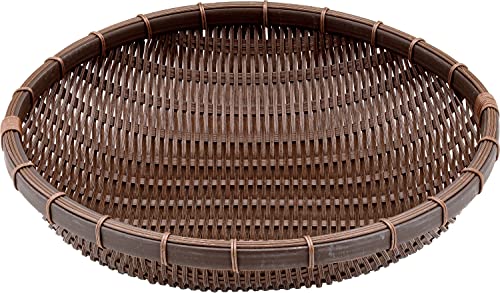 アズワン PP 丸型 深ざる 濃茶 40型 RB-400-DB/62-6403-71