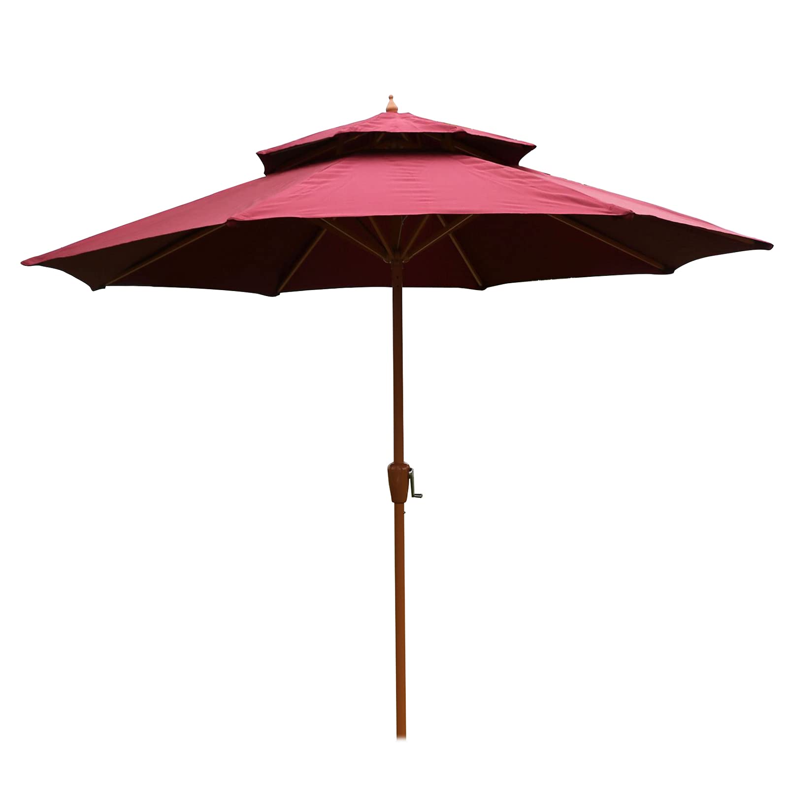 Sombrilla UV50+ impermeable CLSDRZC parasol de 2,7m con doble techo ventilado para mesa 7