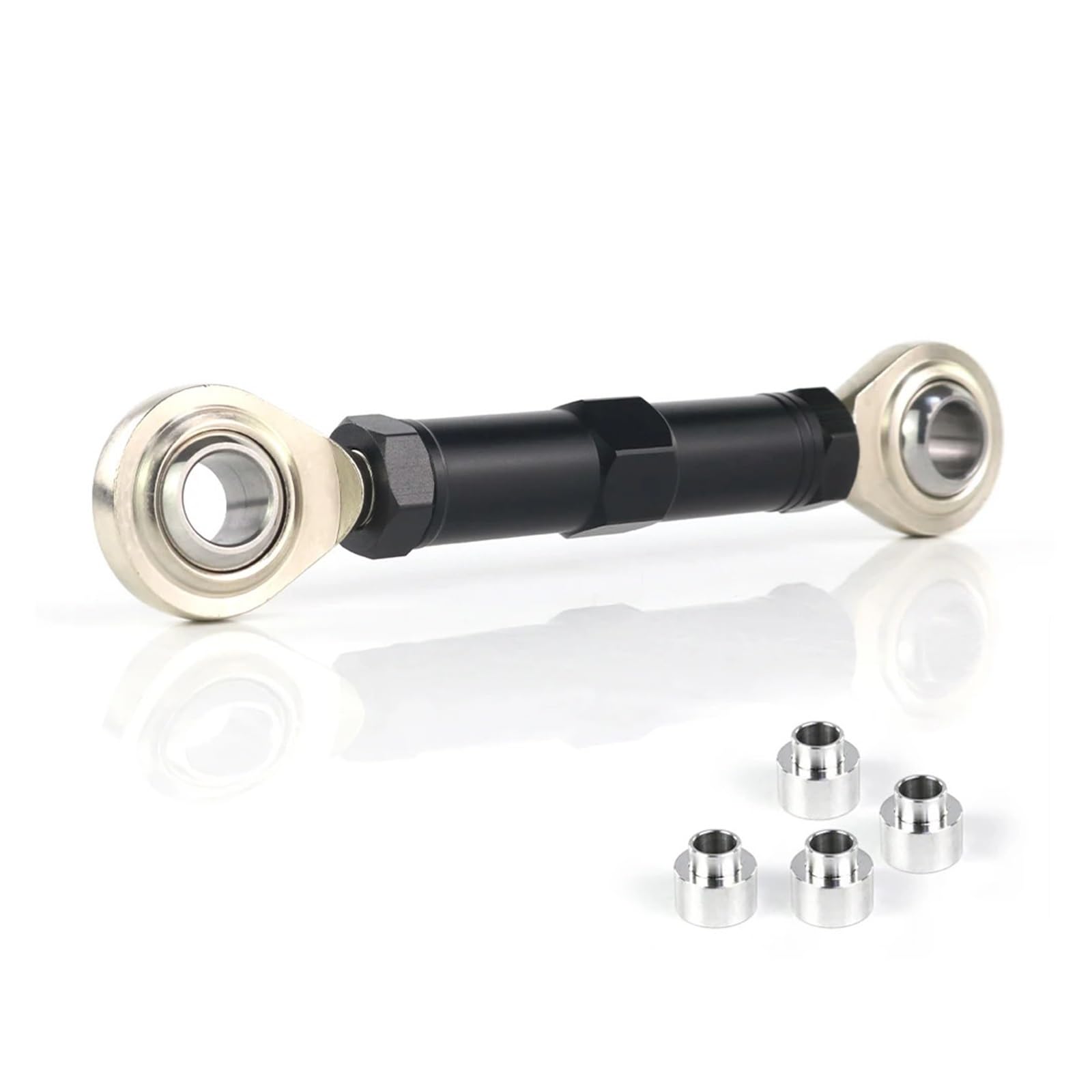 Absenkhebel for die Hinterradaufhängung, kompatibel mit Daytona 675 2006–2020, Street Triple 2007–2020, einstellbarer Tieferlegungs-Verbindungssatz(Noir)