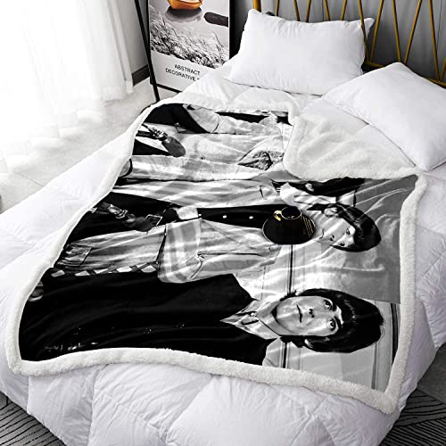 Couverture Sieste Groupe Rock Britannique Impression Sherpa Fleece Quilt Throw Blanket The Beatles Room Decor Fuzzy Blanket Ringo Starr Fuzzy Blanket for Sofa Bed Couch All Seasons 80x120cm - Les Beatles, Paul McCartney, John Lennon, RIngo Starr, George Harrison Couverture Sieste Groupe Rock Britannique Impression Sherpa Fleece Quilt Throw Blanket The Beatles Room Decor Fuzzy Blanket Ringo Starr Fuzzy Blanket for Sofa Bed Couch All Seasons 80x120cm – Image 3