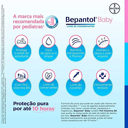 Bepantol Baby Pomada Assadura Bebe, Ideal para Prevenção de Assaduras, 60g