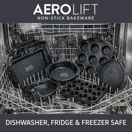 Prestige Aerolift Backofen-Tablett aus Carbonstahl, Groß, Schwarz – Ansicht 5