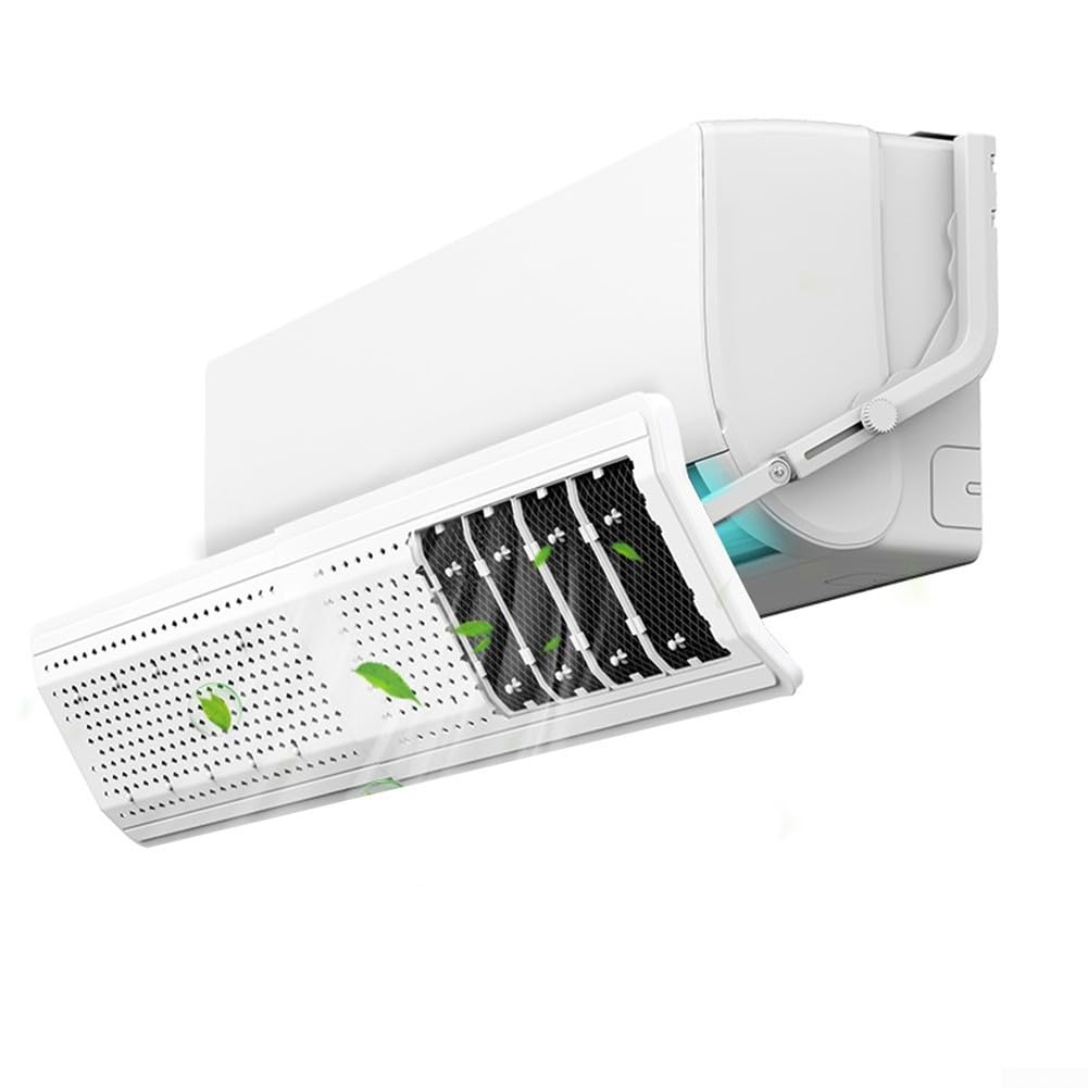 Deflector de aire acondicionado ajustable con filtro integrado casa