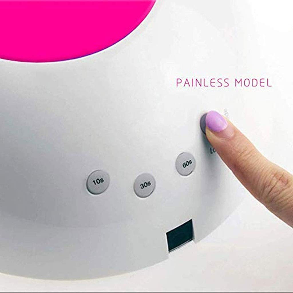 FAXIOAWA Macchina per fototerapia Bianca, Lampada per Unghie a LED da 48 W con 4 impostazioni di Timer, sensore per Unghie in Gel e Unghie dei Piedi