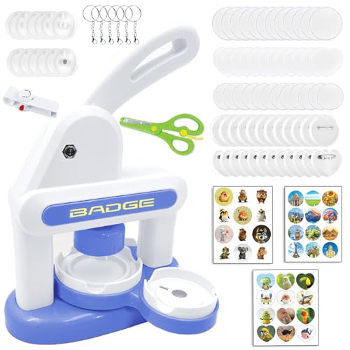 Machine à boutons 55mm et kit de fabrication de badges personnalisés DIY pour adultes