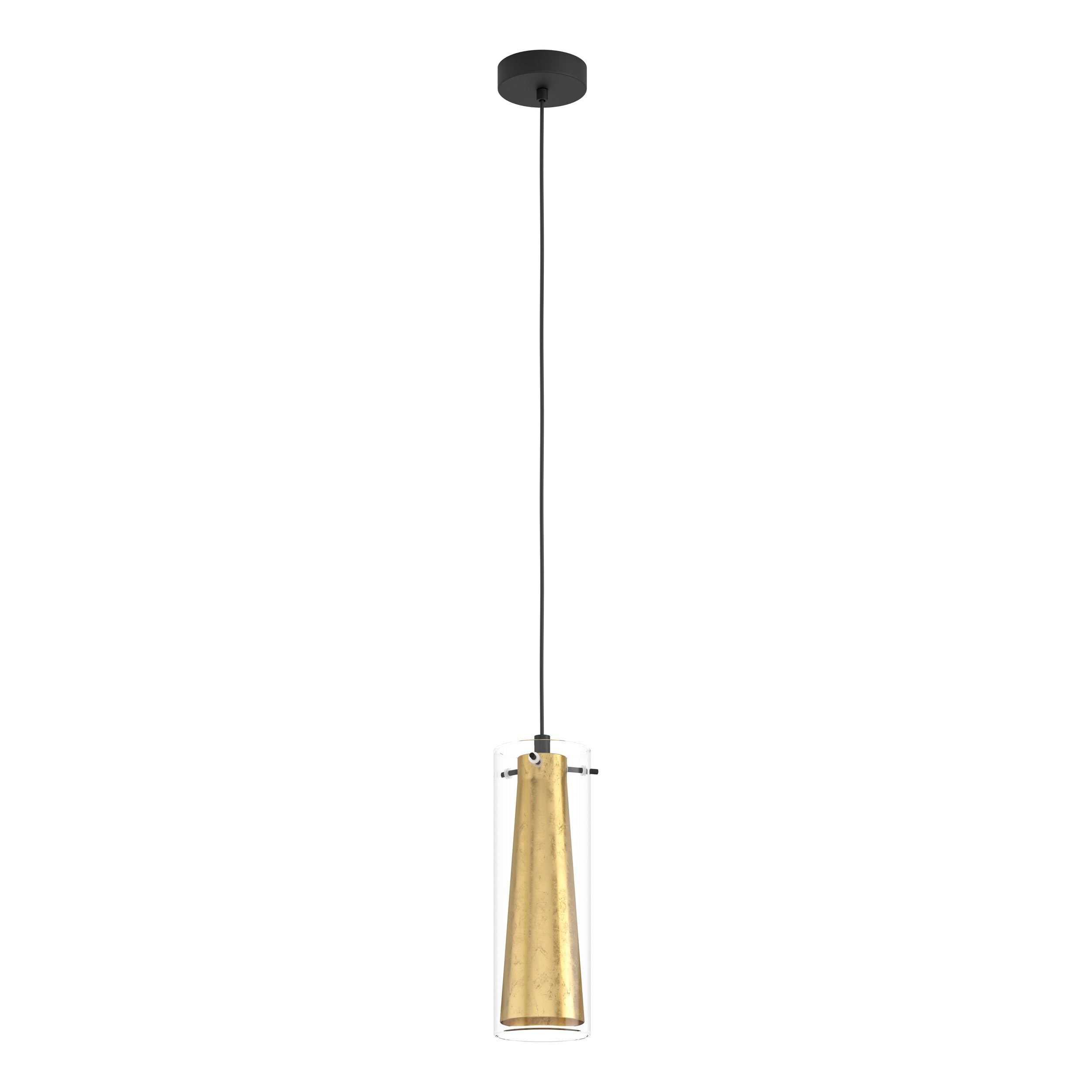 Eglo Gold/Light Pinto Single Glass Pendant