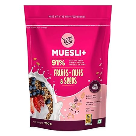Wholegrain Breakfast Muesli Fruits, Nuts + Seeds, 700 g (Super Saver Pack)