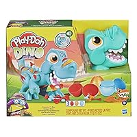 Play-Doh - Dino Crew Crunching T-Rex - Toy Dinosaur for Boys and Girls with Funny Dino Sounds and 3 Playdoh Eggs - Arts and Crafts Activities - Ages 3+