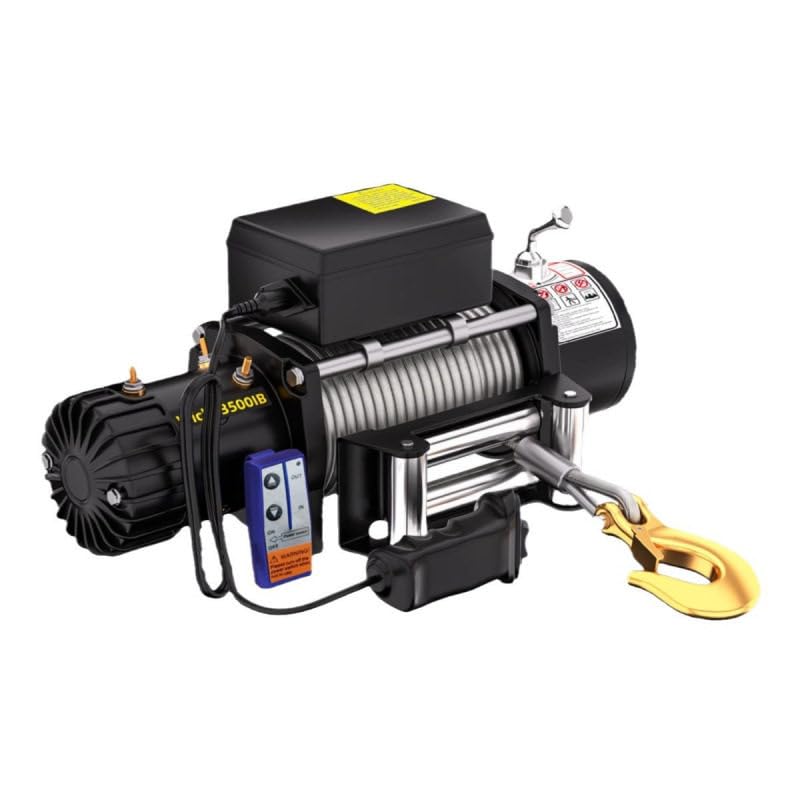Winche eléctrico para remolque 6000lb con control remoto miniatura 1