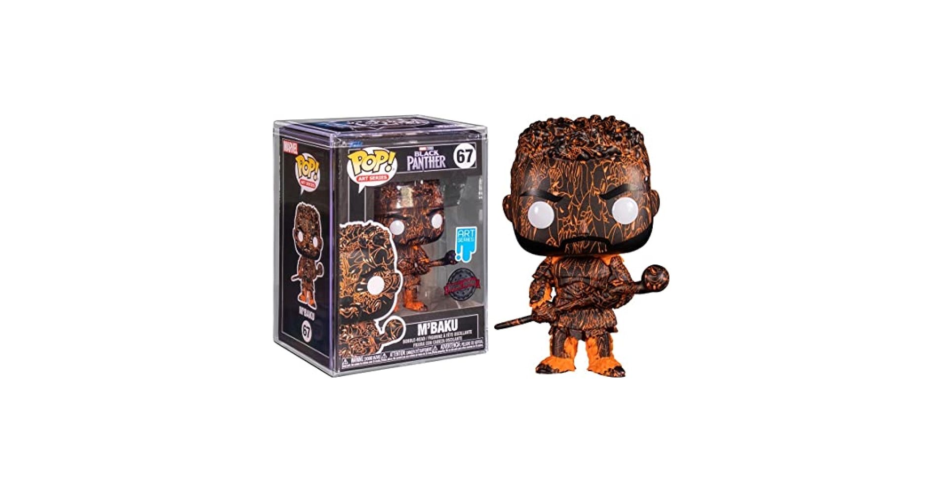 FUNKO POP ART SERIES ブラックパンサー マーベル Amazon.com: Black Panther [Wal-Mart] - Art Series #70 [Mint