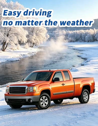 Image of Extra-Thick Rain Guards Fit for Chevy Silverado /GMC Sierra 1999-2006 Extended Cab Window Rain Guard Extra Durable Window Deflectors Window Vent Visors Vent Shades Exterior Car Accessories