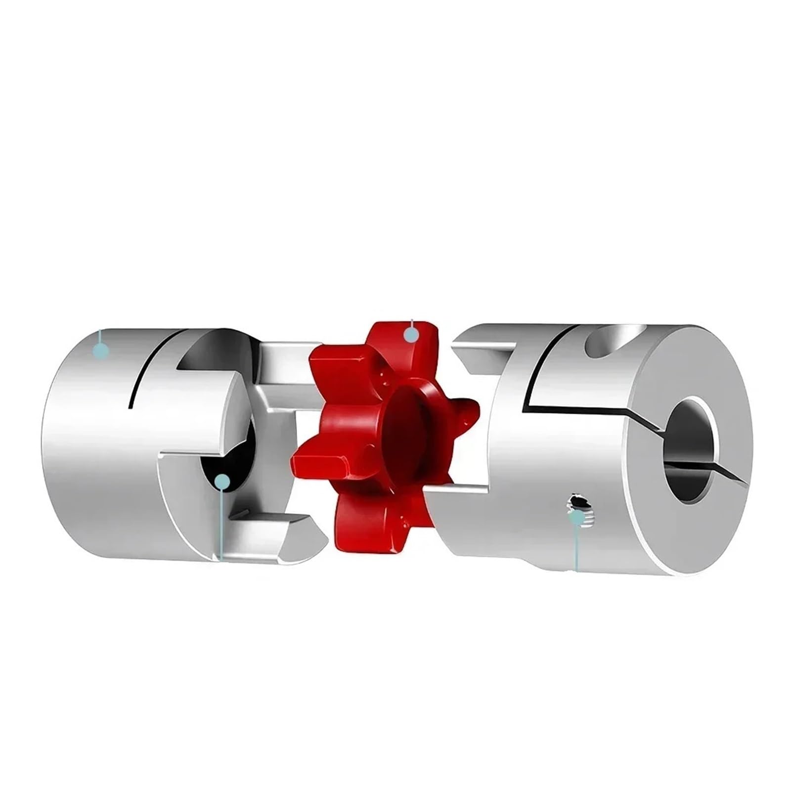 1 pièce d'accouplement à mâchoire en aluminium D30L40