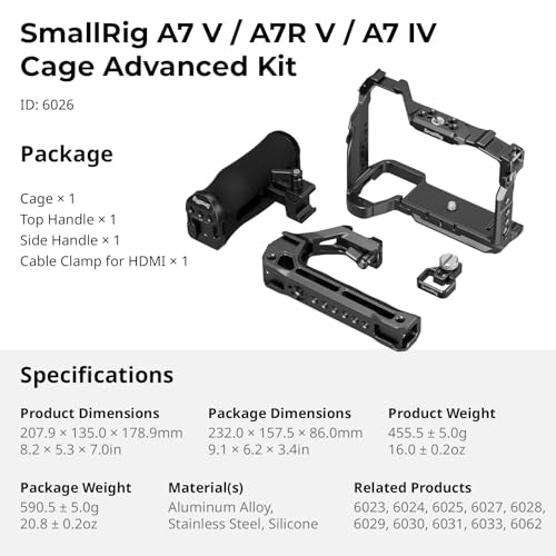 Image of SmallRig A7 V / A7R V / A7 IV Cage Advanced Kit