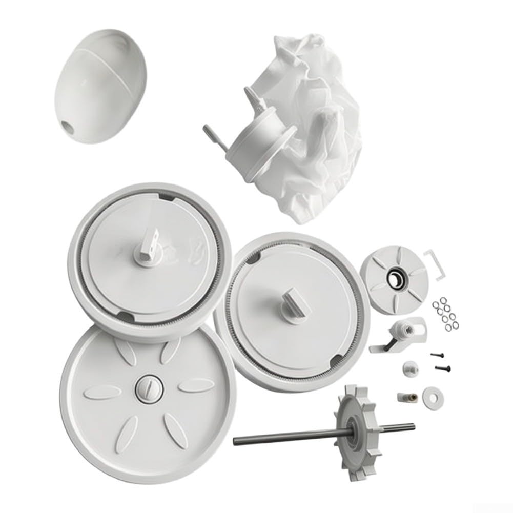 Piezas de repuesto para Polaris Pool Cleaner modelos 180 y 280 con rueda loca C16 turbina C86 y kit de reparación de cabezal flotante A20, color blanco