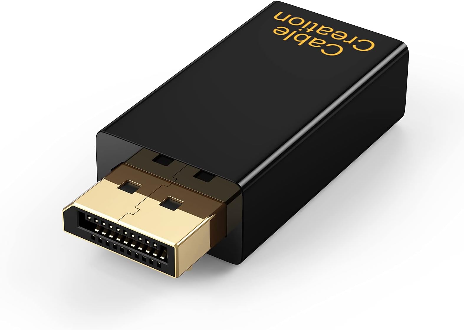 CableCreation DP to HDMI Adapter [1-Pack], CableCreation 4K 3D Gold Plated Displayport to HDMI Converter Male to Female 1.4V Black