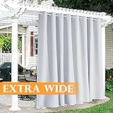RYB HOME Outdoor Curtain for Patio Outside Shades Farmhouse Curtain for Indoor Outdoor Porch French...